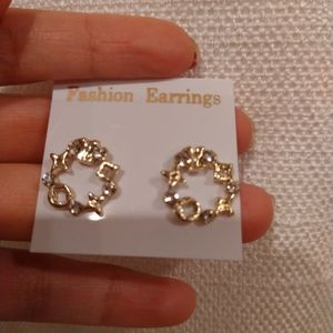 Gold plated earrings